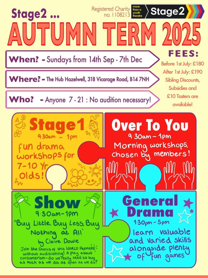 Stage2 Youth Theatre Autumn Term
