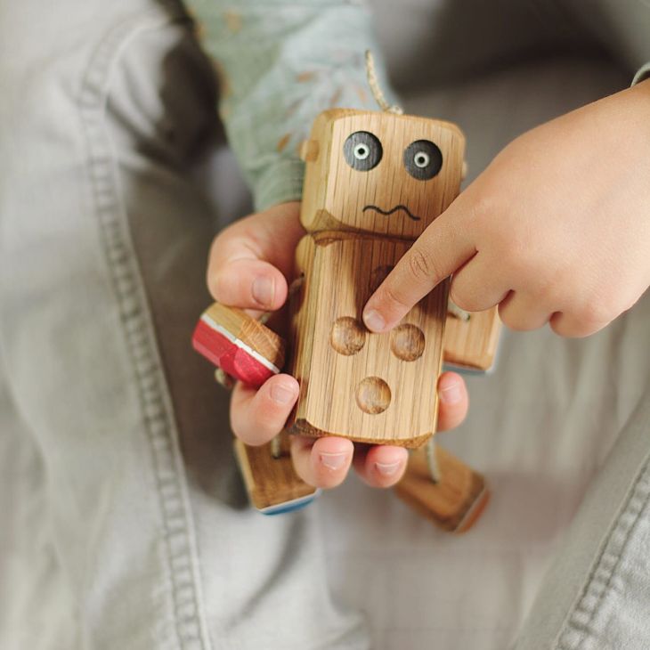 Worry Ned | Sensory wooden toy