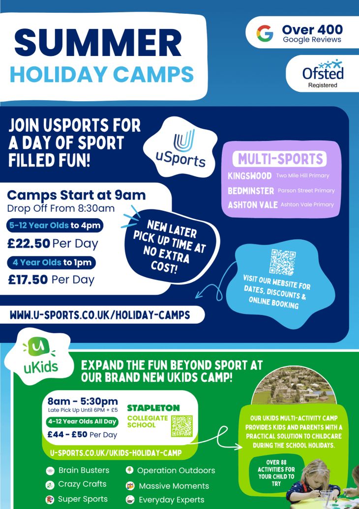 uSports | Bristol Two Mile Hill Primary School Multi-Sports Camp | Summer Holiday 2025