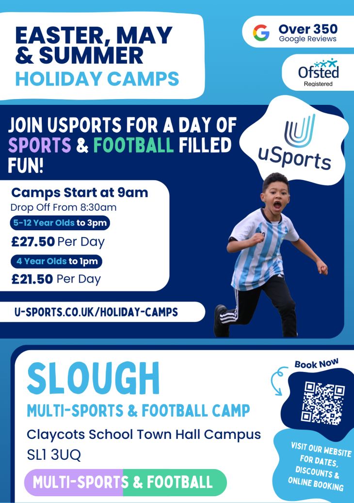 A uSports Football and Multisport Camp | Slough | 2025 Easter, May Half Term and Summer